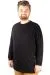 Büyük Beden Tshirt Bisiklet Yaka Barcode 21192 Siyah SIYAH