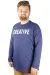 Büyük Beden Tshirt Bisiklet Yaka Creative 21194 Indigo INDIGO