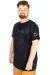 Büyük Beden Tshirt Bisiklet Yaka NewYork My Arm 21177 Lacivert LACIVERT