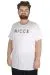 Büyük Beden Tshirt Bisiklet Yaka Nicce 21176 Beyaz BEYAZ