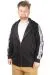 Erkek Sweat Kapşonlu Pieced Arm 21515 Siyah SIYAH