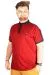 T-shirt Polo Hkm Yaka Pike Mode Team 21556 Bordo BORDO