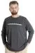 Big Tall Men's T-shirt Long Sleeve Chngyrmd 22100 Antramelange