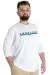 Büyük Beden Erkek Tshirt Uzun Kol Chngyrmd 22100 Beyaz BEYAZ