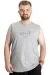 Big Size Mens Tshirt  Unreal 22121 Grey Melange