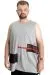 Big Size Mens Tshirt  Active 22131 Grey Melange