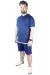 Erkek T shirt Kapşonlu Sweep Check 22136 Indigo INDIGO