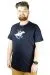 Erkek T shirt Bis Yaka Horserace 22138 Lacivert LACIVERT