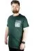 Erkek T shirt Bis Yaka Baskılı SKY 22139 Nefti NEFTI