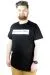 Erkek T shirt Bis Yaka Baskılı Organised Chaos 22141 Siyah SIYAH