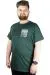 Erkek T shirt Bis Yaka Baskılı Barcode 22145 Nefti NEFTI