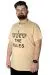 Erkek T shirt Baskılı Break Make The Rules 22150 Bej BEJ