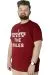 Erkek T shirt Baskılı Break Make The Rules 22150 Bordo BORDO