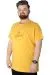 Erkek T shirt Baskılı Be Brave 22151 Hardal HARDAL