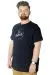 Erkek T shirt Baskılı Be Brave 22151 Lacivert LACIVERT