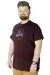 Erkek T shirt Baskılı Be Brave 22151 Mürdüm MURDUM