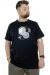 Büyük Beden T-Shirt Bisiklet Yaka Linear 22166 Lacivert LACIVERT