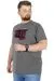 Büyük Beden T-Shirt Bisiklet Yaka Bridge 22167 Antramelanj ANTRASIT
