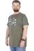 Büyük Beden T-Shirt Bisiklet Yaka Complex City 22170 Haki HAKI