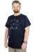 Büyük Beden T-Shirt Bisiklet Yaka Birds 22172 Lacivert LACIVERT