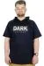 Büyük Beden T-Shirt Kapşonlu Dark 22176 Lacivert LACIVERT