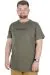 Büyük Beden T-Shirt Bisiklet Yaka Three Mood 22181 Haki HAKI