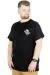 Büyük Beden T-Shirt Bisiklet Yaka Norse 22182 Siyah SIYAH