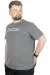 Büyük Beden T-Shirt Bis Yaka Prayers 22185 Antramelanj ANTRASIT