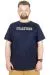 Büyük Beden T-Shirt Bis Yaka Prayers 22185 Lacivert LACIVERT