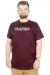 Büyük Beden T-Shirt Bis Yaka Prayers 22185 Mürdüm MURDUM