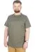 Büyük Beden T-Shirt Bis Yaka Antisocial 22187 Haki HAKI