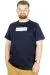 Büyük Beden T-Shirt Bis Yaka Black Series 22189 Lacivert LACIVERT