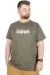 Büyük Beden T-Shirt Bis Yaka Culture 22191 Haki HAKI