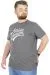 Büyük Beden T-Shirt Bis Yaka Division 22194 Antramelanj ANTRASIT