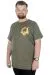 Büyük Beden T-Shirt Bis Yaka Loyalty 22195 Haki HAKI