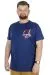 Büyük Beden T-Shirt Bis Yaka Loyalty 22195 İndigo INDIGO