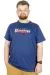 Büyük Beden T-Shirt Bis Yaka Paradise 22199 İndigo INDIGO