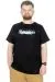 Büyük Beden T-Shirt Bis Yaka Paradise 22199 Siyah SIYAH