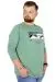 Büyük Beden T-Shirt Bisiklet Yaka Renaissance 22202 Çağla YESIL