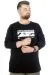 Men s T shirt Bicycle Collar Oversize Dark Future 22190 Black