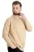 Big Size Mens knitwear Balıkçı Collar 22205 Beige