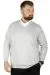 Big Tall Men Sweater V Neck 22206 Grey