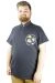 Men s T shirt Polo Collar Explore The World 22313 Navy Blue