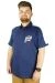 Men s T shirt Polo Collar Great 22316 Indigo Blue