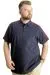 Big Size Mens T-Shirt Polo Wreath 22320 Navy Blue