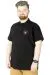 Büyük Beden T-Shirt Polo Summer Day 22321 Siyah SIYAH