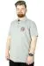 Büyük Beden T-Shirt Polo Sea 22322 Grimelanj GRI