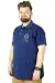 Büyük Beden T-Shirt Polo Pole North 22323 İndigo INDIGO