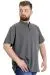Big Size Mens T-Shirt Henley MD LOGO 22326 AntraMelange