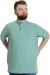 Big Size Mens T-Shirt Henley MD LOGO 22326 Cagla